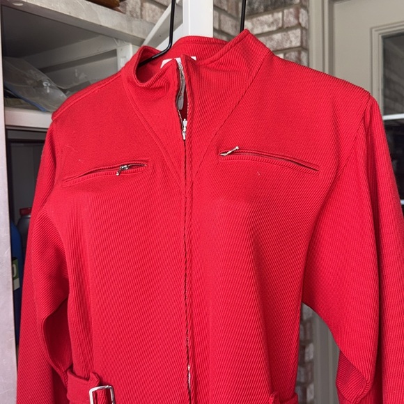 Vintage Courreges France Red Jumpsuit sz 0